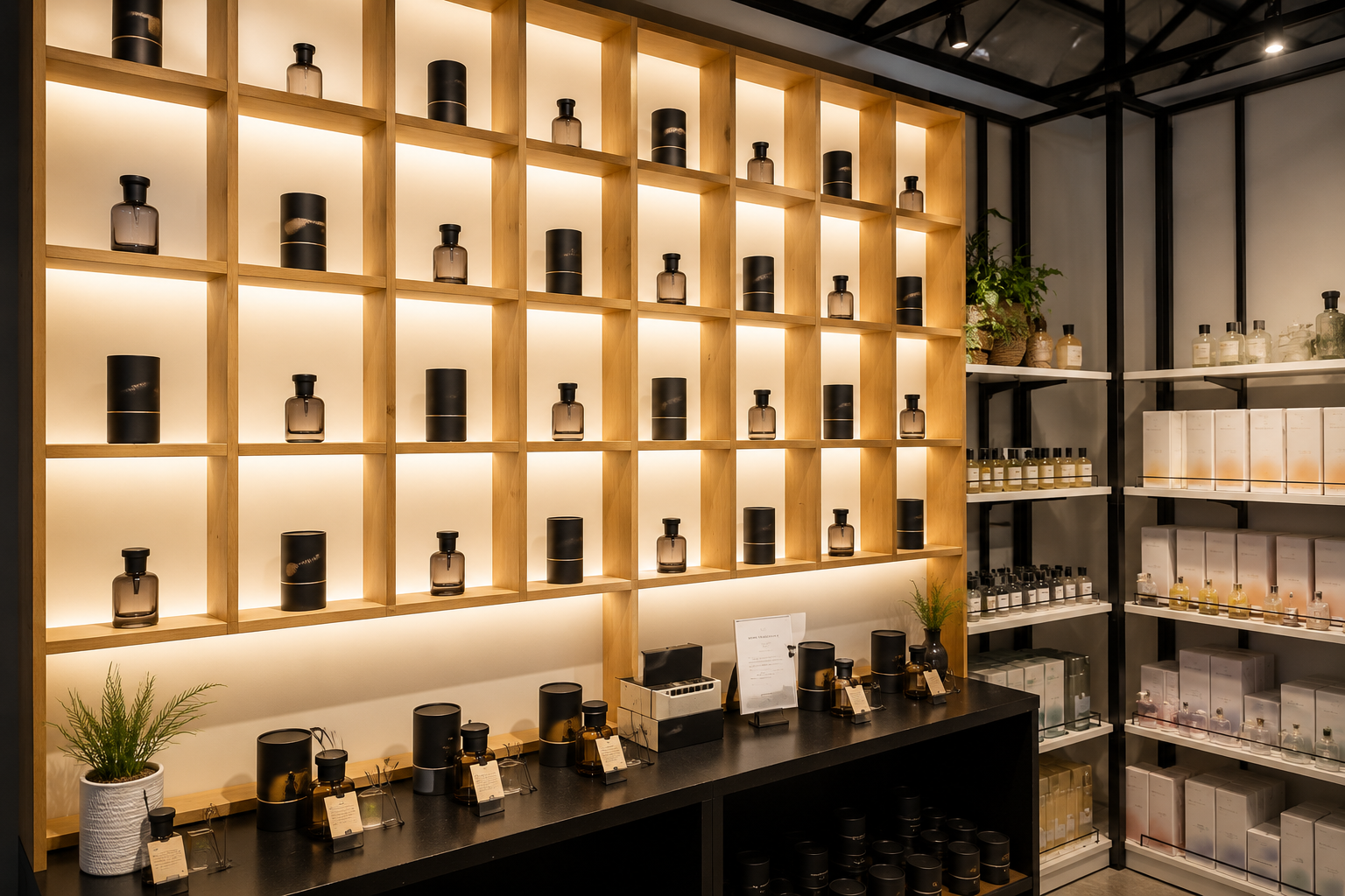 HOOGA candles and reed diffusers styled on display at ED Shop Ipoh