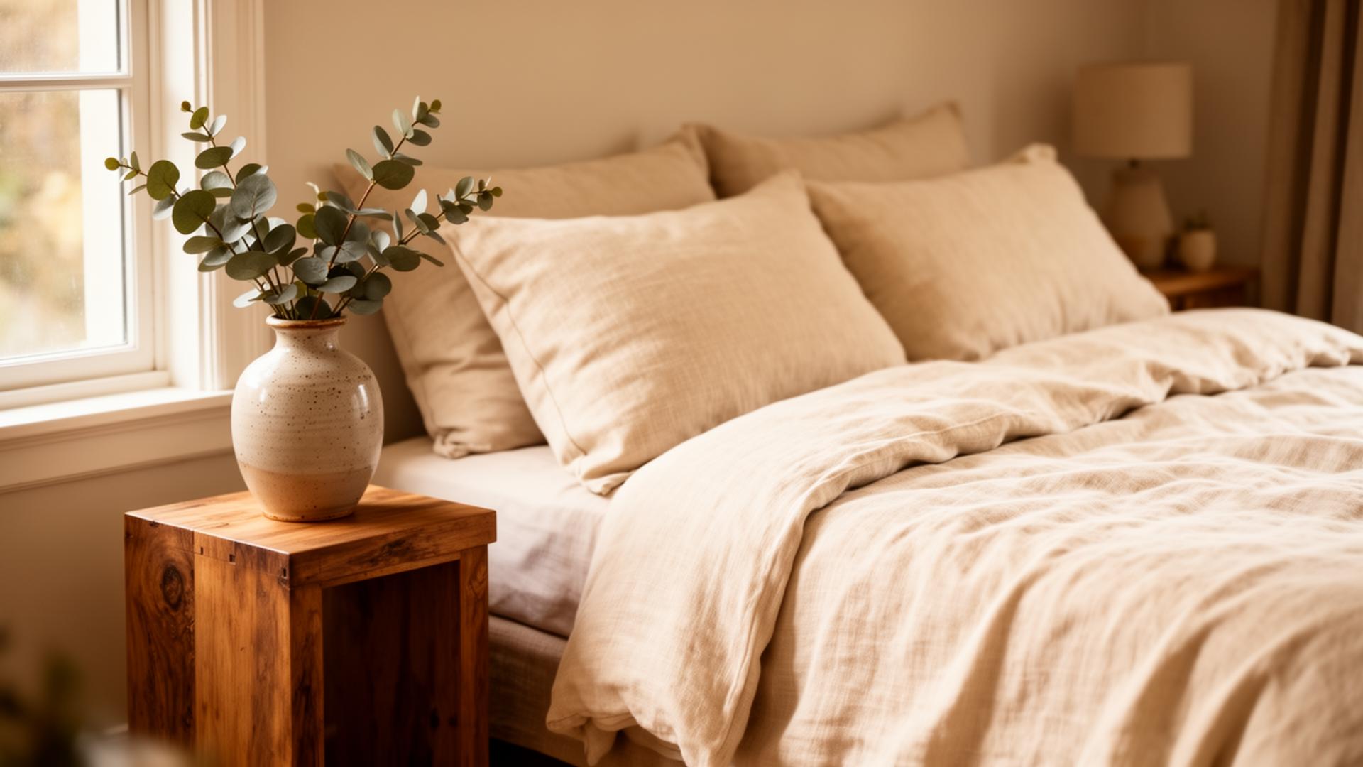 Warm bedroom styled by ED Shop Ipoh